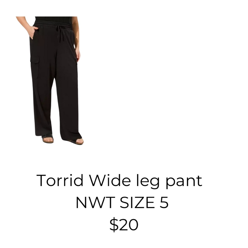 NWT Torrid Pull On Wide Leg High Rise Pants